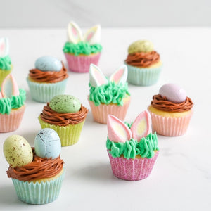 Mini Bunny and Egg Cupcakes