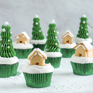 Christmas Village Cupcakes