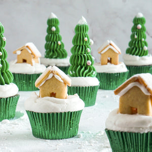 Christmas Village Cupcakes