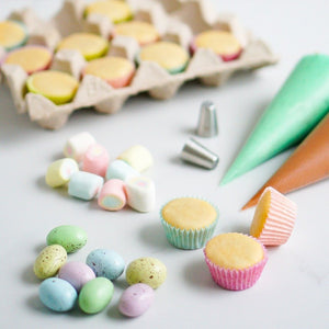 Mini Bunny and Egg Cupcakes