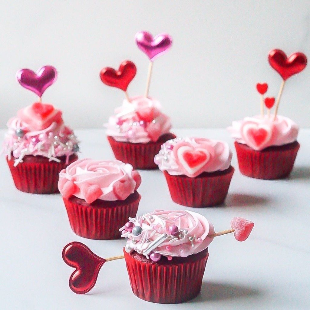 Love Heart Cupcakes